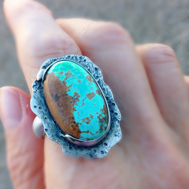 #8 mine turquoise ring