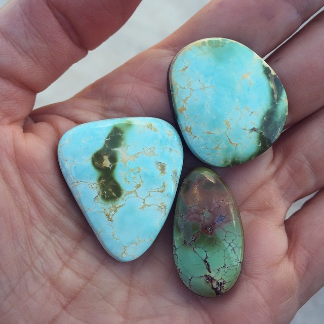 Boulder turquoise and royston turquoise
