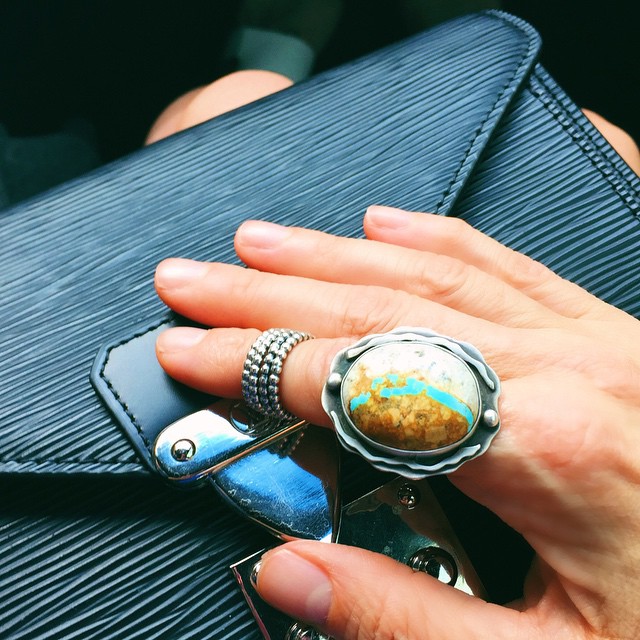 look of the week turquoise ring