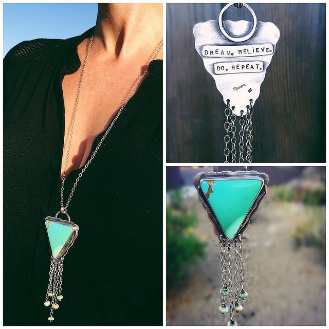 royston turquoise necklace by sisters of the sun