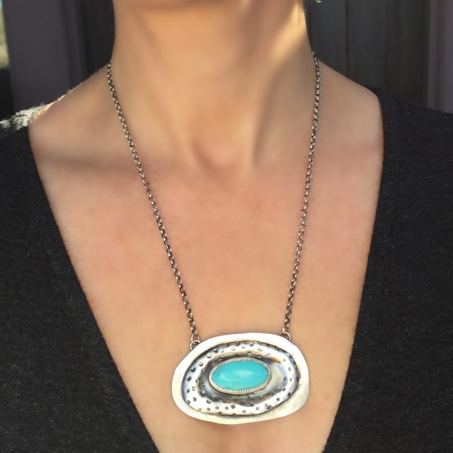 sterling and turquoise necklace