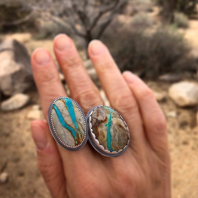 genuine turquoise rings for her
